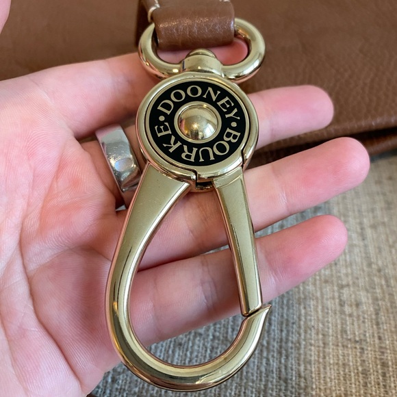 Vintage dooney and bourke large hobo shoulder bag tan leather tote retro casual - Picture 11 of 16